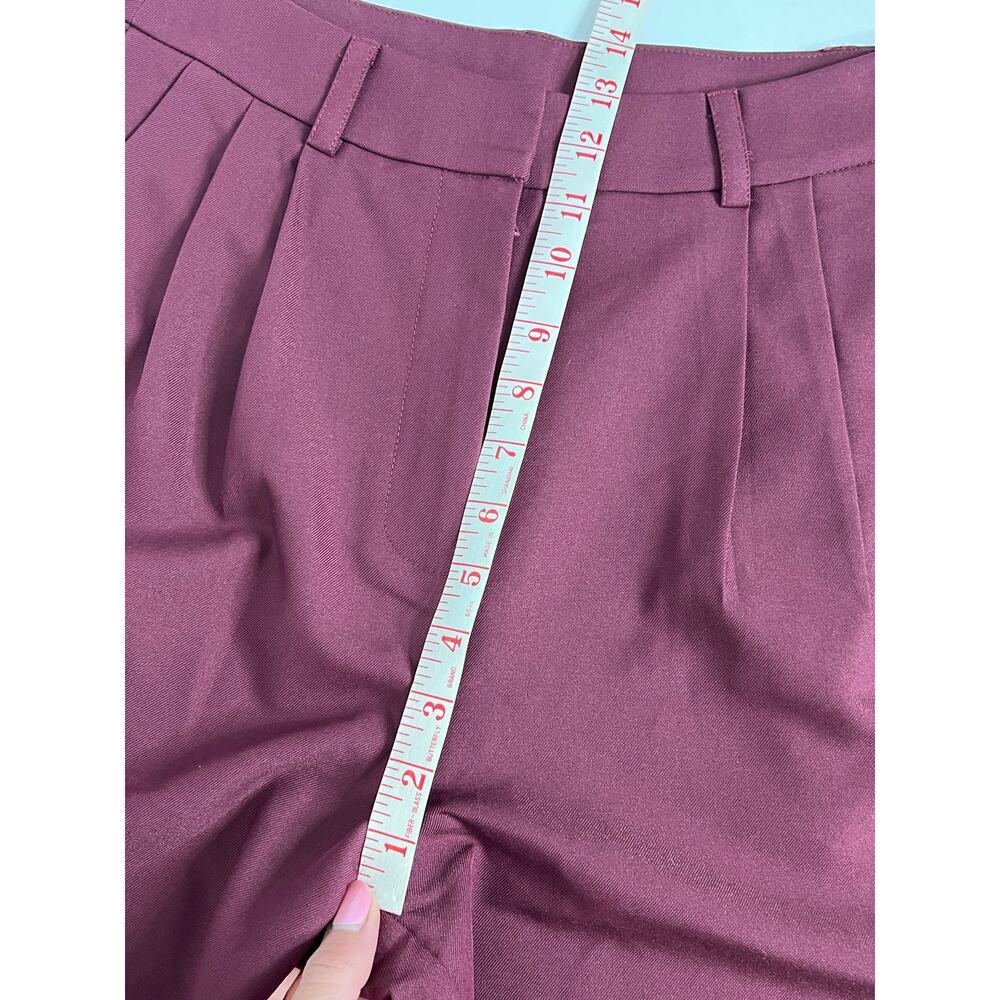 Commense Burgundy Wide Leg Dress Pants Size Small High Rise Career Office - Picture 7 of 9